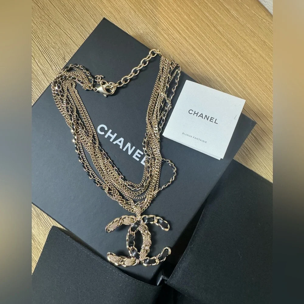 Chanel multi strand CC logo necklace - Picture 1 of 4